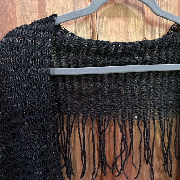 Black Infinity Scarf with Sparkles - Picture 3 of 3